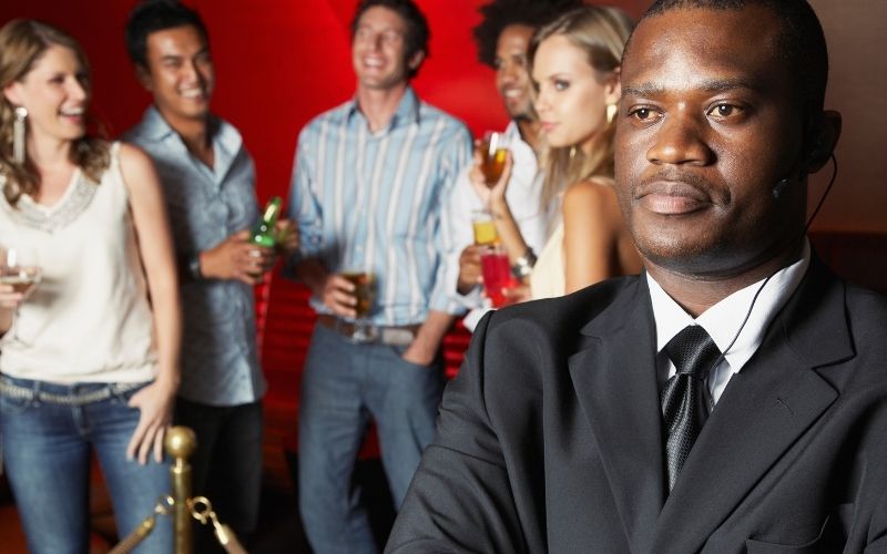 Door supervisors at a venue